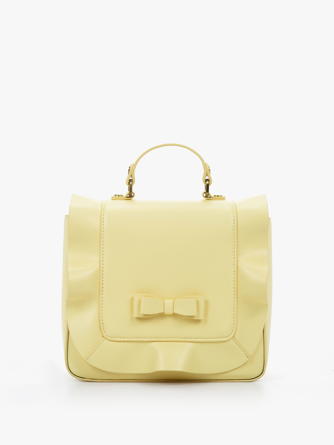 ECOSUSI Mini Backpack Purse Vintage Leather Ladies Shoulder Bag Handbag for Travel Casual Commute Women, Yellow