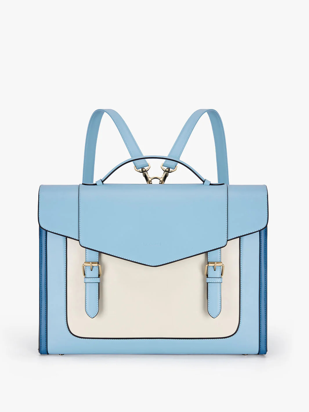 ECOSUSI Vintage Laptop Bag for Women 15.6 inch Leather Briefcase Computer Tote Bag Messenger Backpack, Ladies Satchel Handbags Crossbody Shoulder Bag for College Bookbag Travel Work Business, Blue