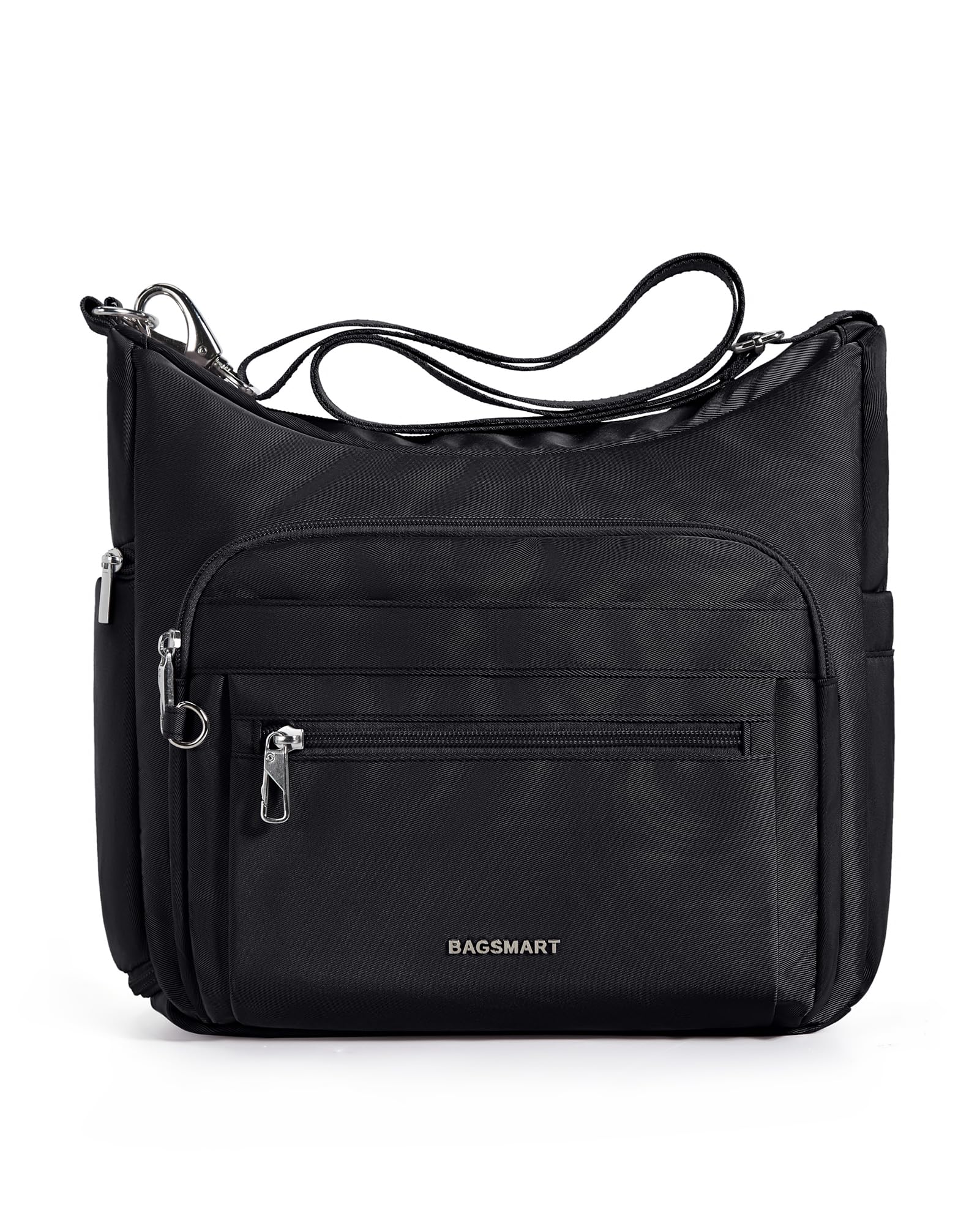 BAGSMART Crossbody Bag Shoulder Bag for Women, Tote Bag Anti Theft Crossbody Bag Handbag Organizer for Travel, Black