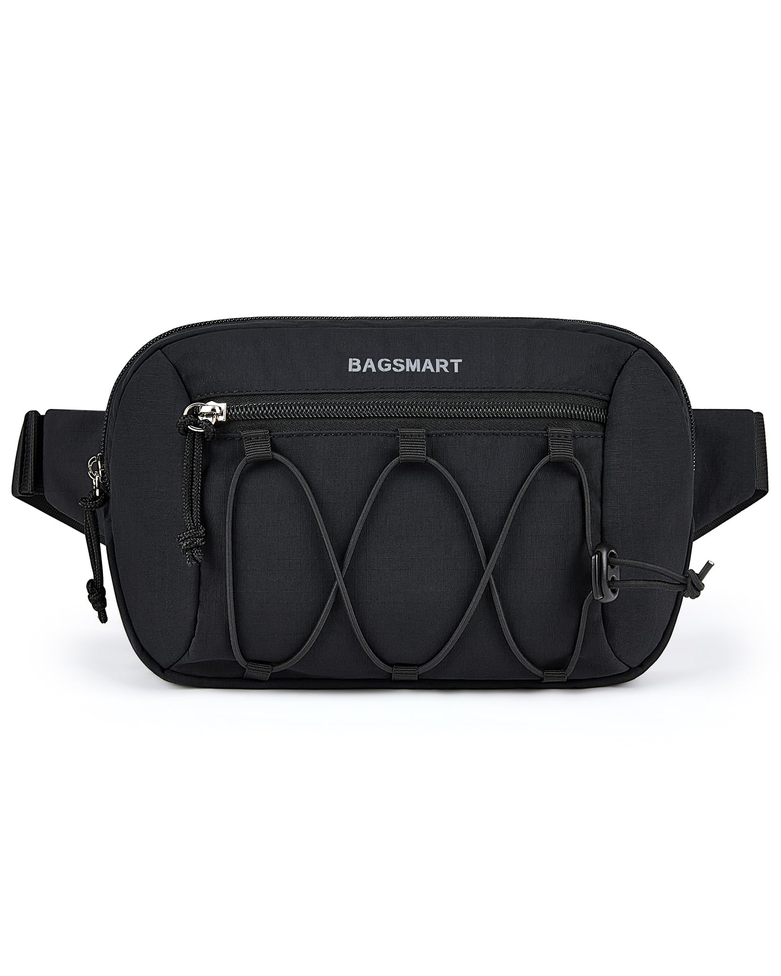 BAGSMART Fanny Packs for Women Small Belt Bag with Adjustable Strap Waist Pack for Running Workout Traveling Hiking, Black