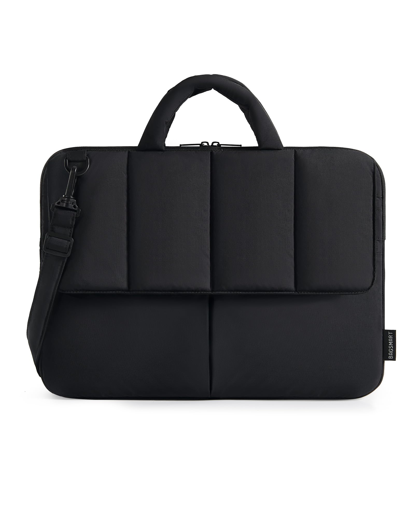 BAGSMART 15-16 Inch Laptop Case Sleeve, Padded Lightweight 15.6 Laptop Bag with strap for MacBook Air/Pro, Shockproof Water Resistant Laptop Cover Compatible for Macbook Dell HP Lenovo Asus, Black