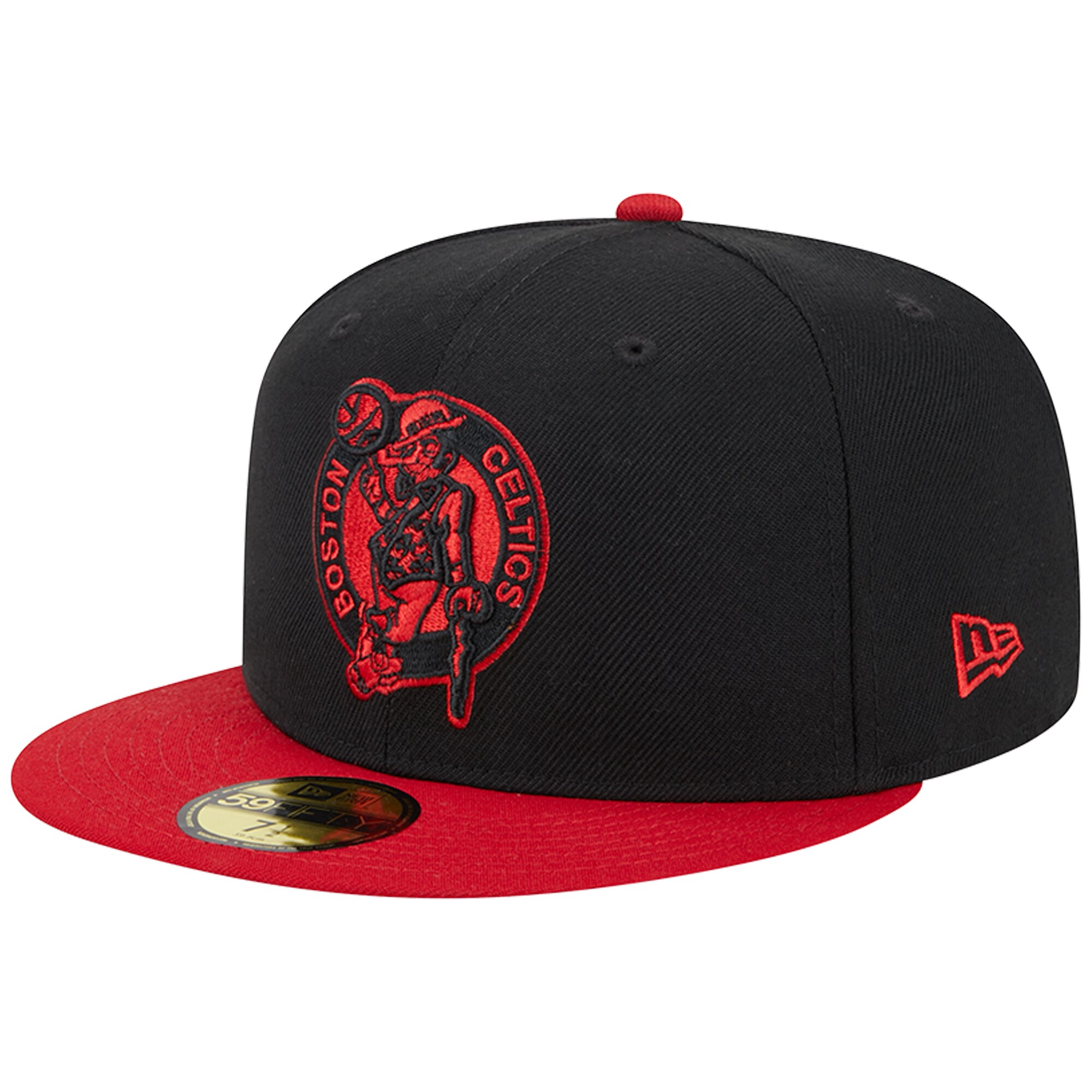 Boston Celtics New Era Graffiti UV 59FIFTY Fitted Hat - Black/Red - 6 7/8