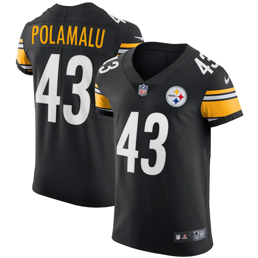 Men's Pittsburgh Steelers Troy Polamalu Vapor Untouchable Jersey Black