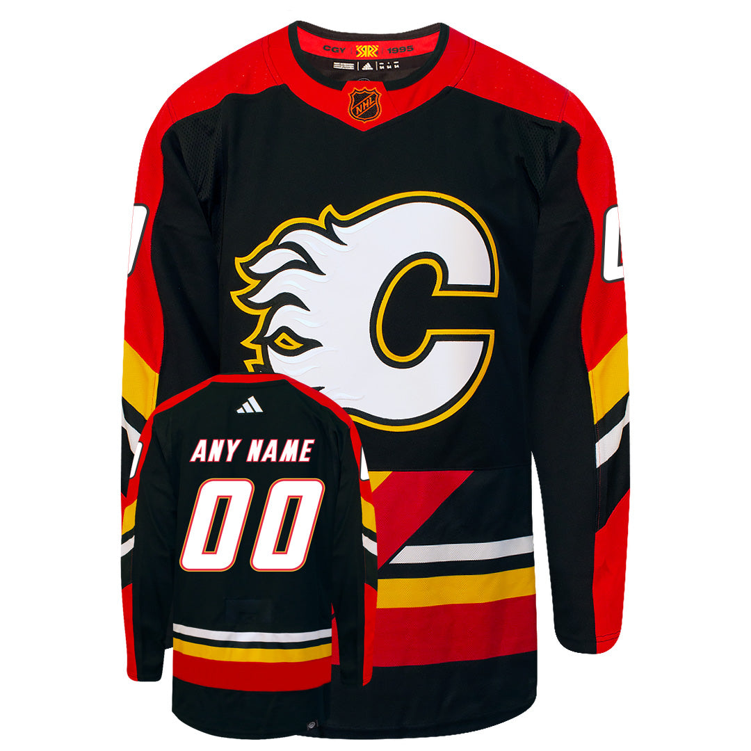 Customizable Calgary Flames Adidas 2022 Primegreen Reverse Retro