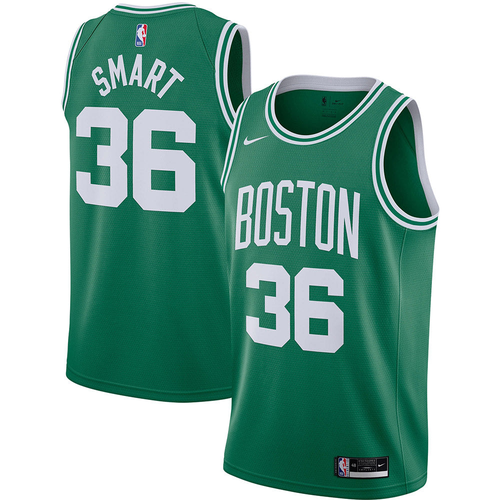 Men's Boston Celtics Marcus Smart Icon Edition Jersey Green