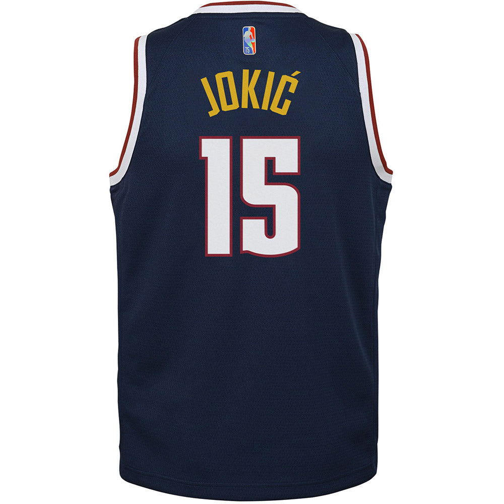 Youth Denver Nuggets Nikola Jokic Icon Edition Jersey - Navy - Sports ...