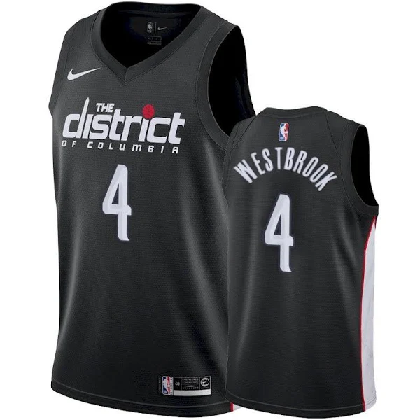 Men's Washington Wizards Russell Westbrook City Edition Jersey Black