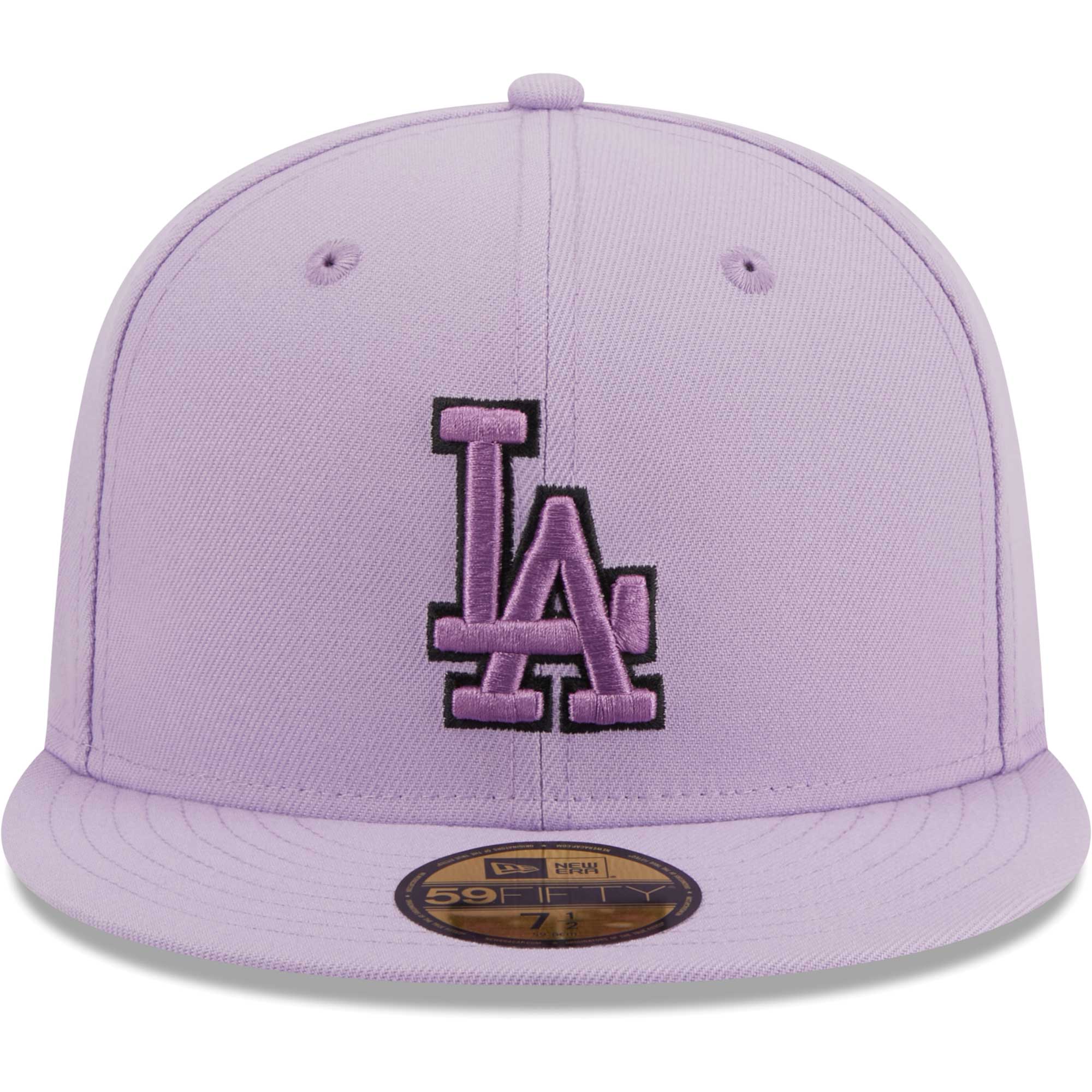 Los Angeles Dodgers New Era 59FIFTY Fitted Hat - Lavender - 6 7/8