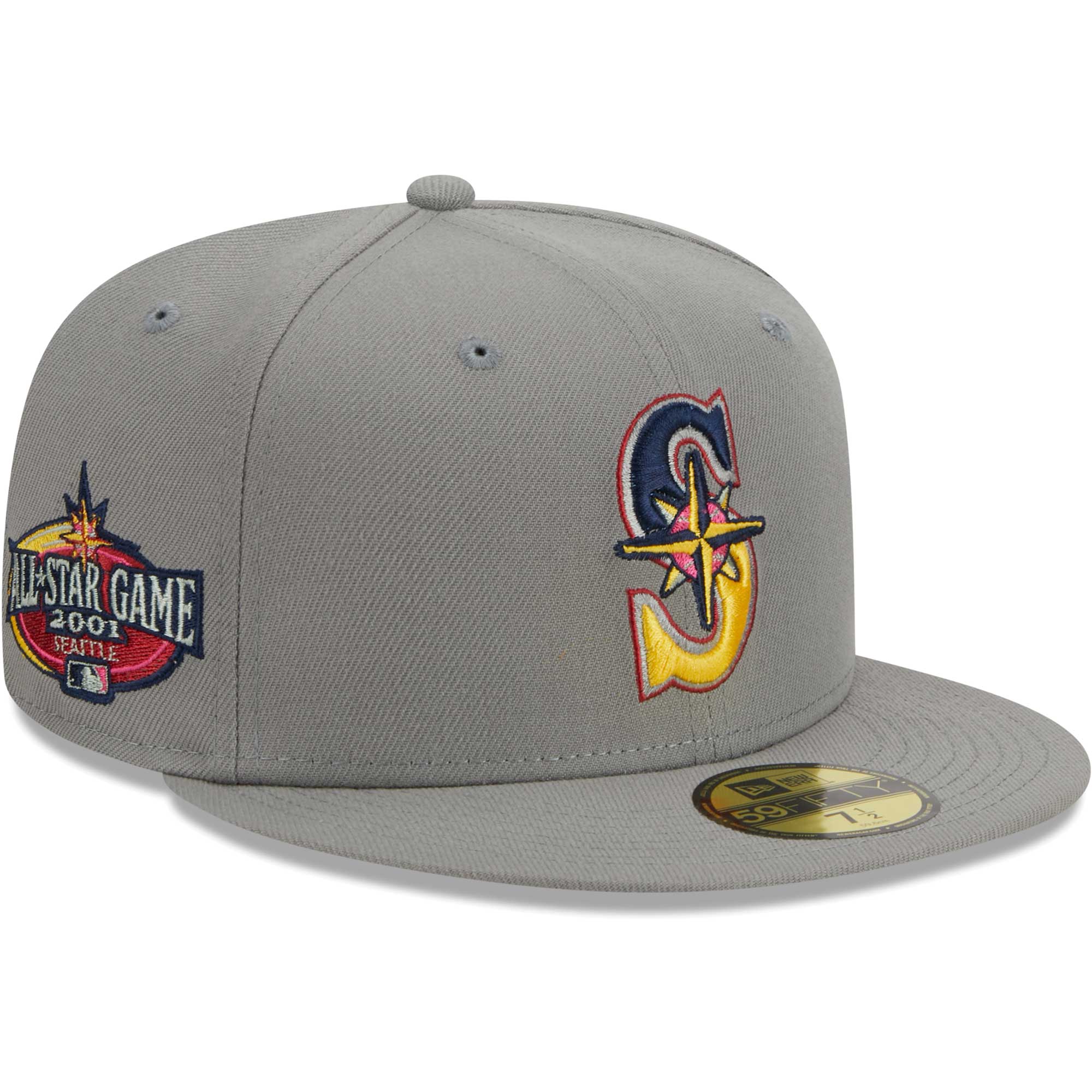 Seattle Mariners New Era Color Pack 59FIFTY Fitted Hat Gray 6 7/8