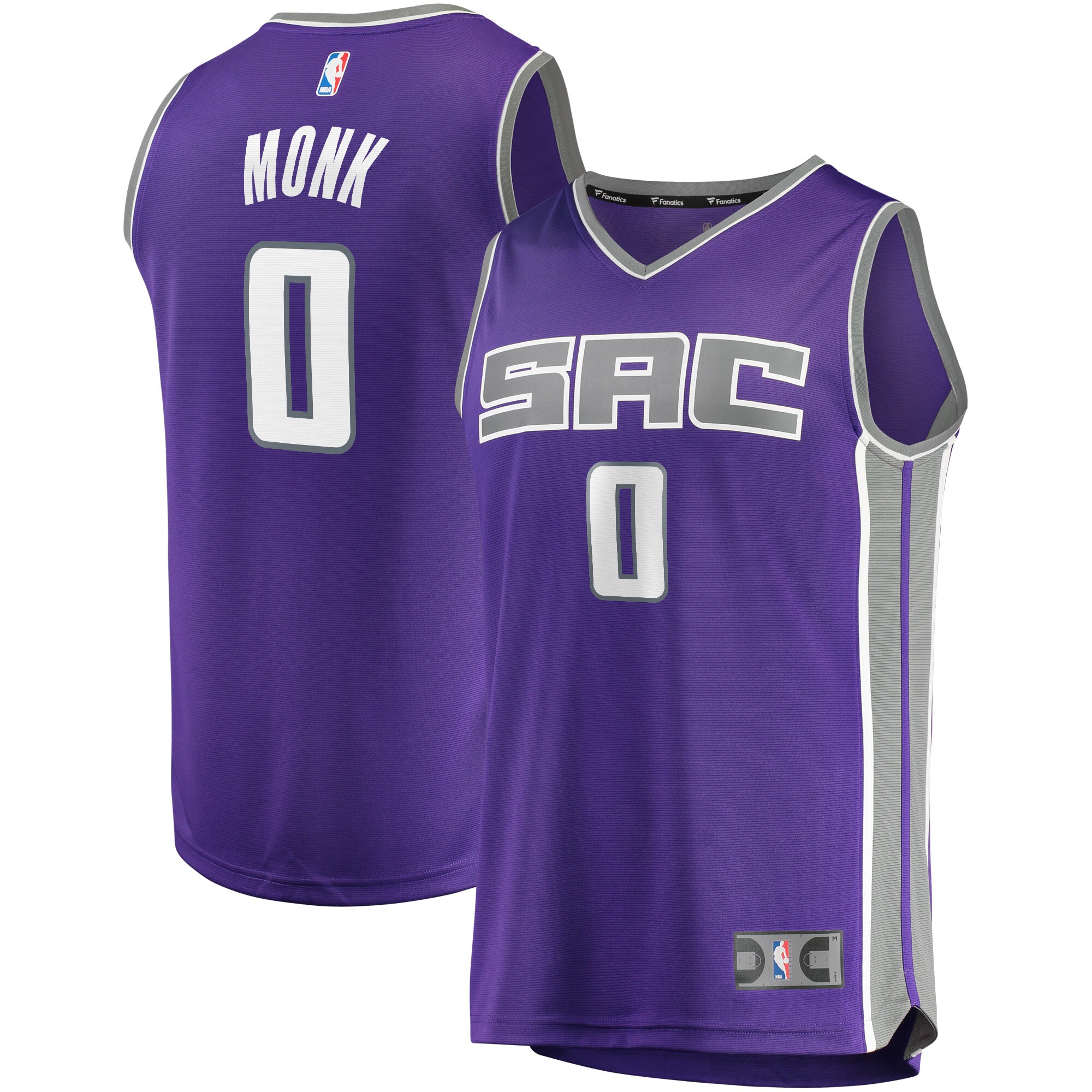 Malik Monk Sacramento Kings Fanatics Branded Fast Break Replica Jersey ...