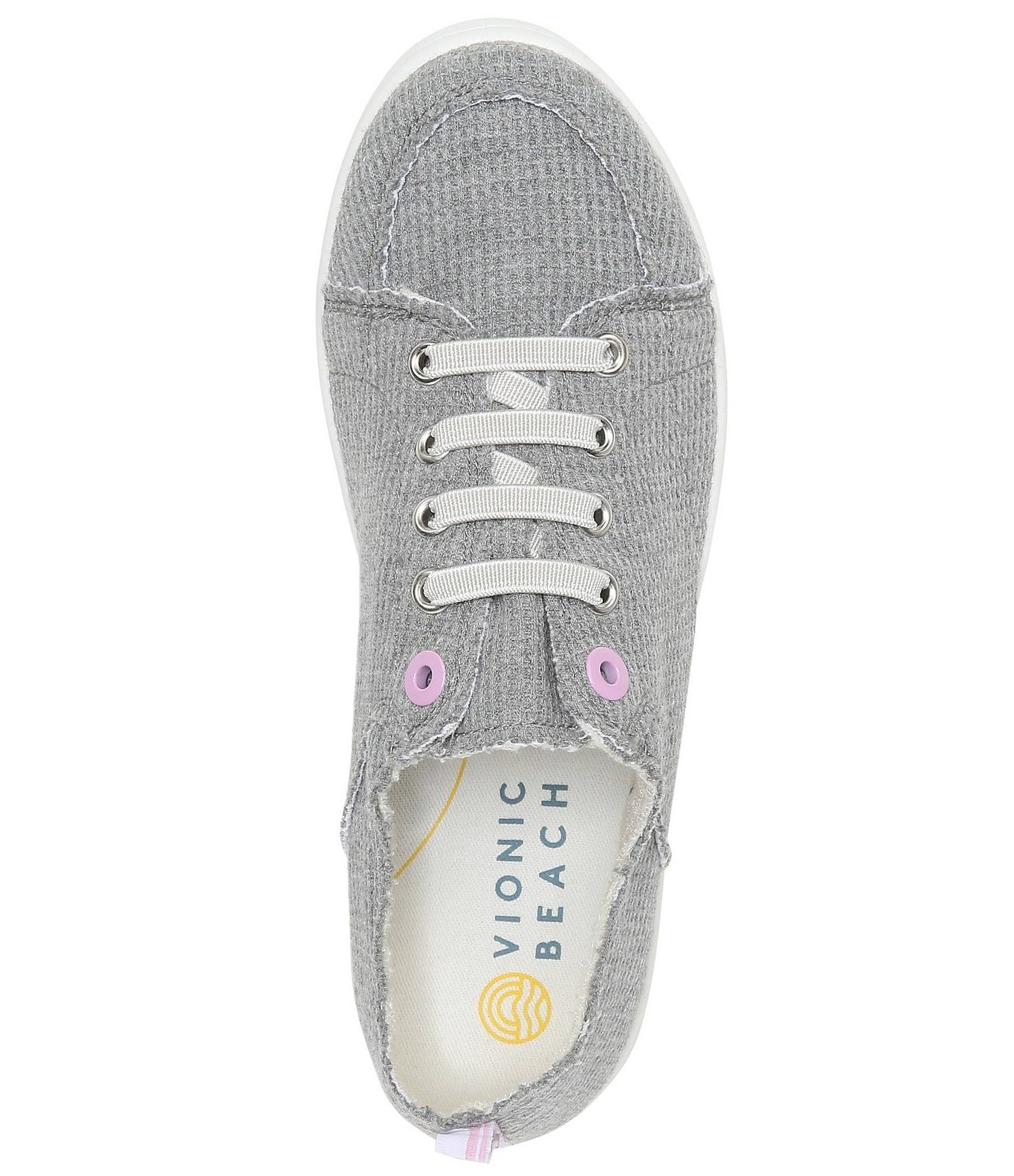 Vionic Pismo Waffle LaceUp Sneakers Womens 5M Cream