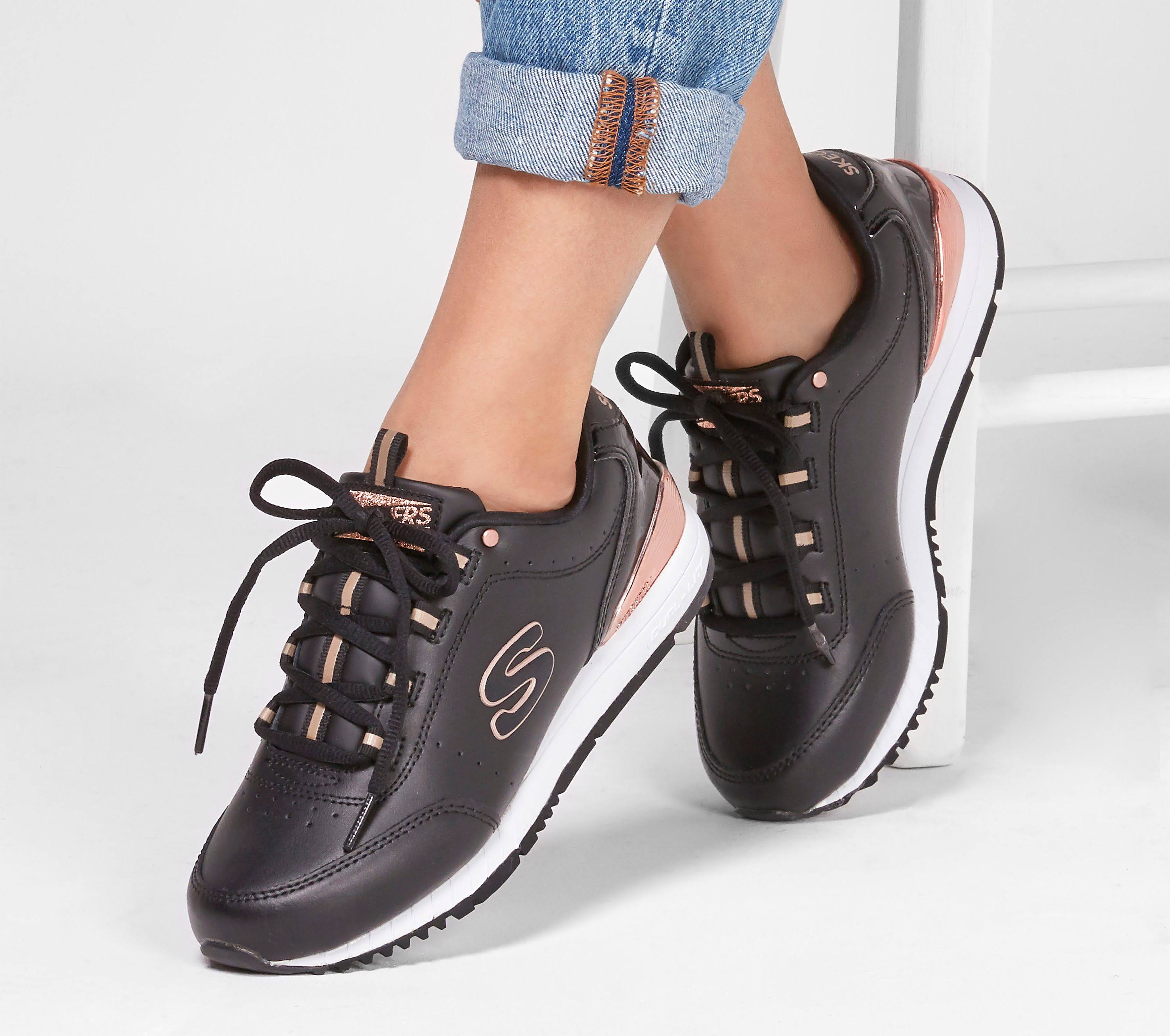 Skechers Womens Sunlite  Delightfully OG Sneakers Black