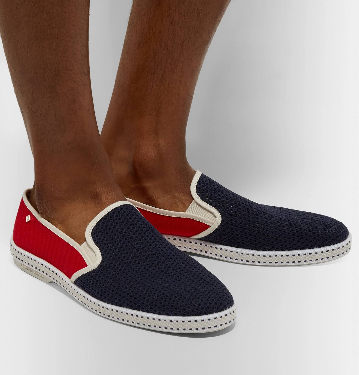 Rivieras  CottonMesh and Canvas Espadrilles  Men  Red