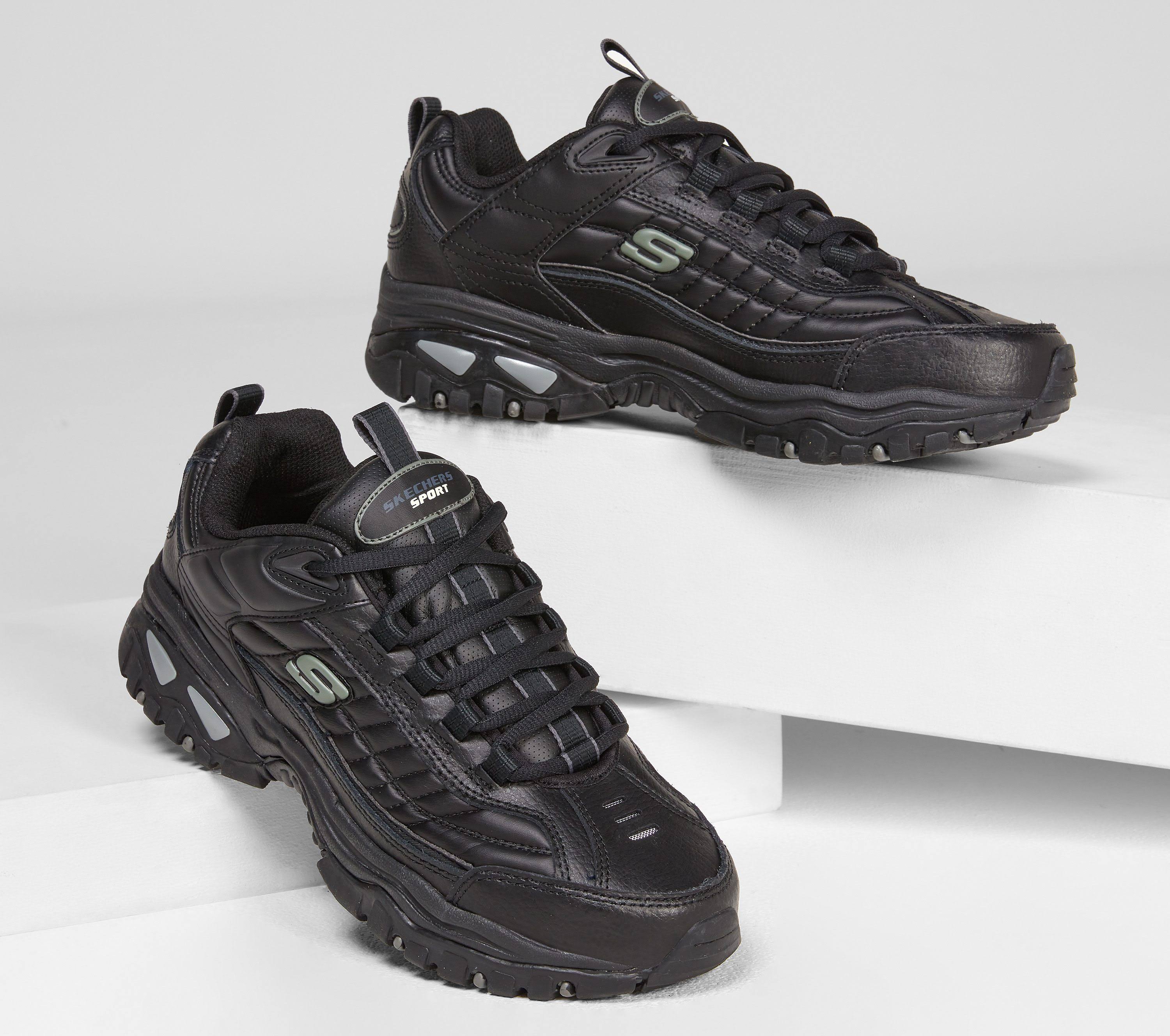 Skechers Mens Energy Afterburn LaceUp SneakerBlack