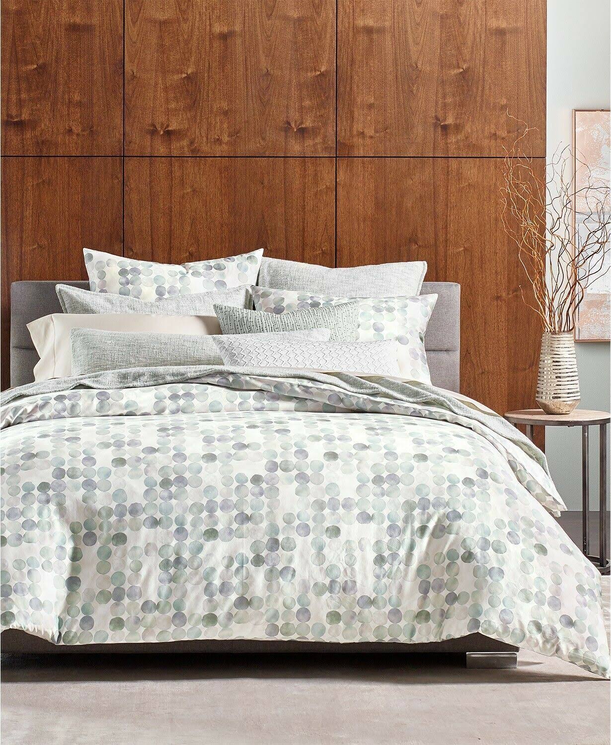 Hotel Collection Seaglass 340 Thread Count Cotton King Duvet Cover Green