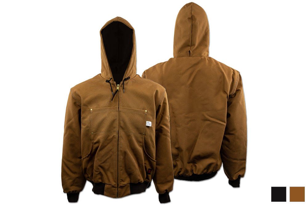 Tough Duck 512316 Hooded Jacketcotton Duckblackl