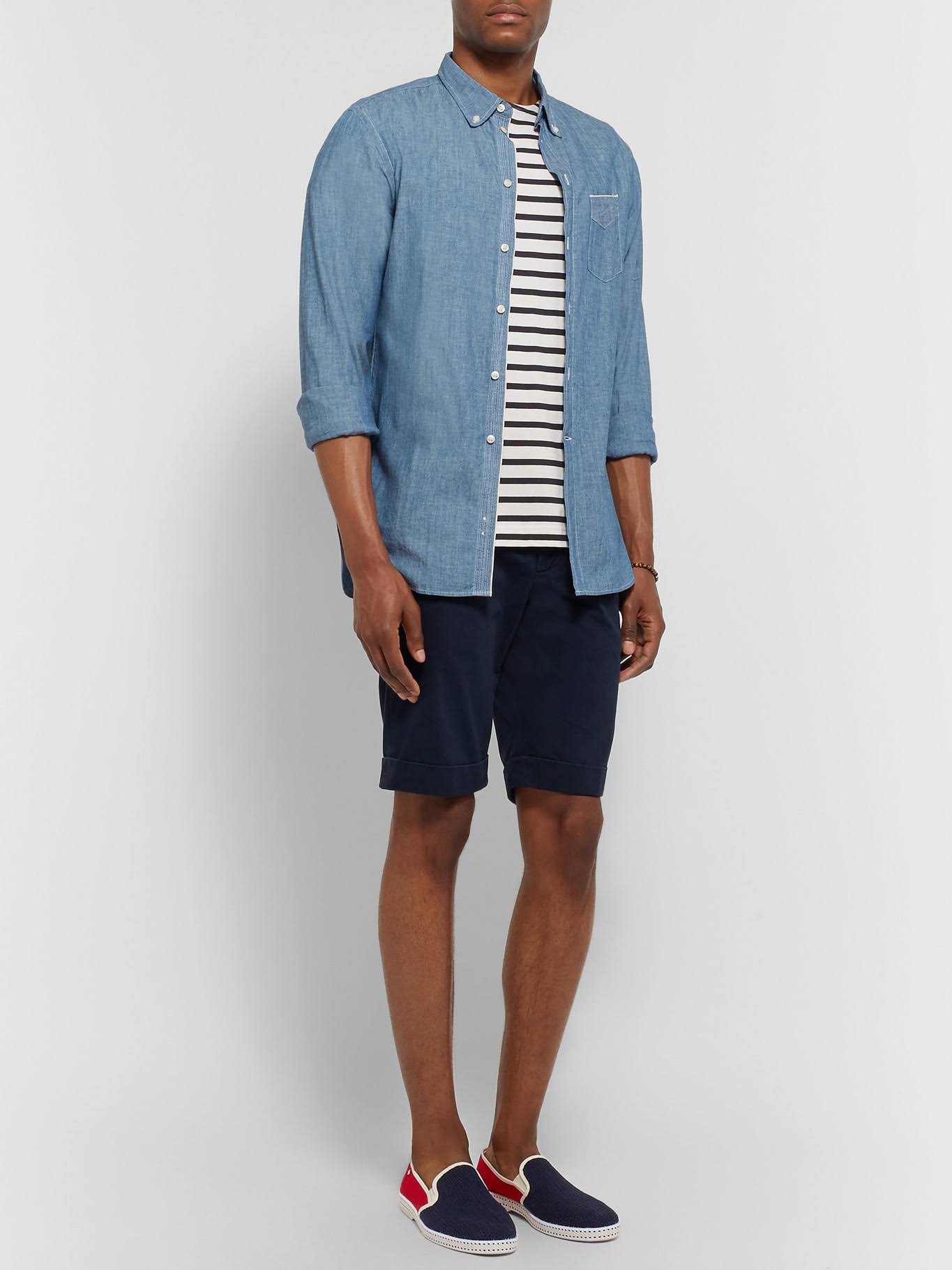Rivieras  CottonMesh and Canvas Espadrilles  Men  Red