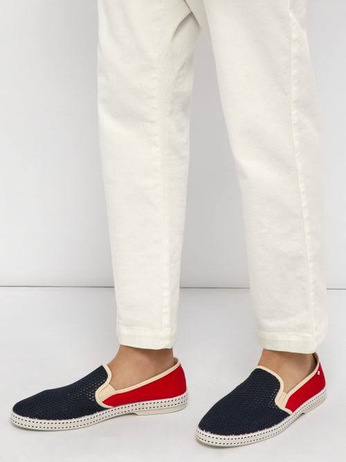 Rivieras  CottonMesh and Canvas Espadrilles  Men  Red