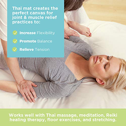 SHIATSU Thai Massage MAT w/ Orchid Cotton Cover/54x80x3