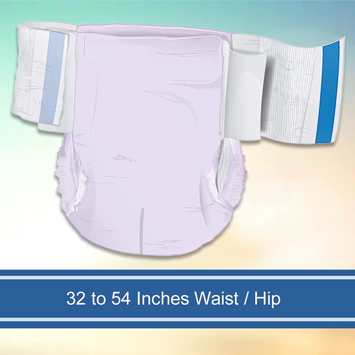McKesson Ultra Plus Stretch Incontinence Brief, Unisex, Adult, Large/XL, Heavy Absorbency, 20 Count, 4 Packs, 80 Total