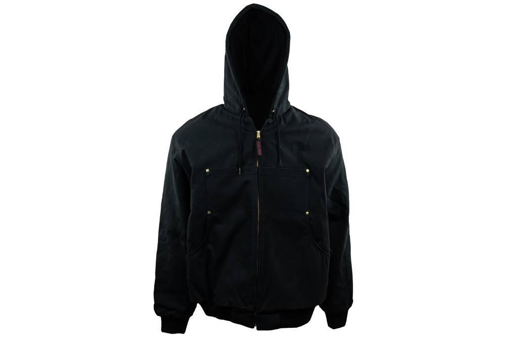 Tough Duck 512316 Hooded Jacketcotton Duckblackl