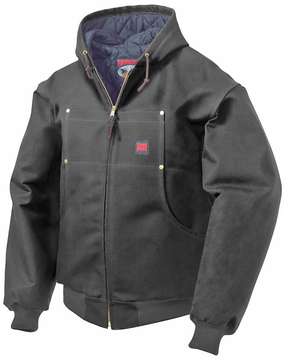 Tough Duck 512316 Hooded Jacketcotton Duckblackl