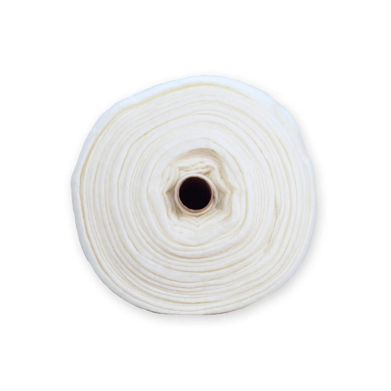 Natural Cotton with Scrim Batting Roll