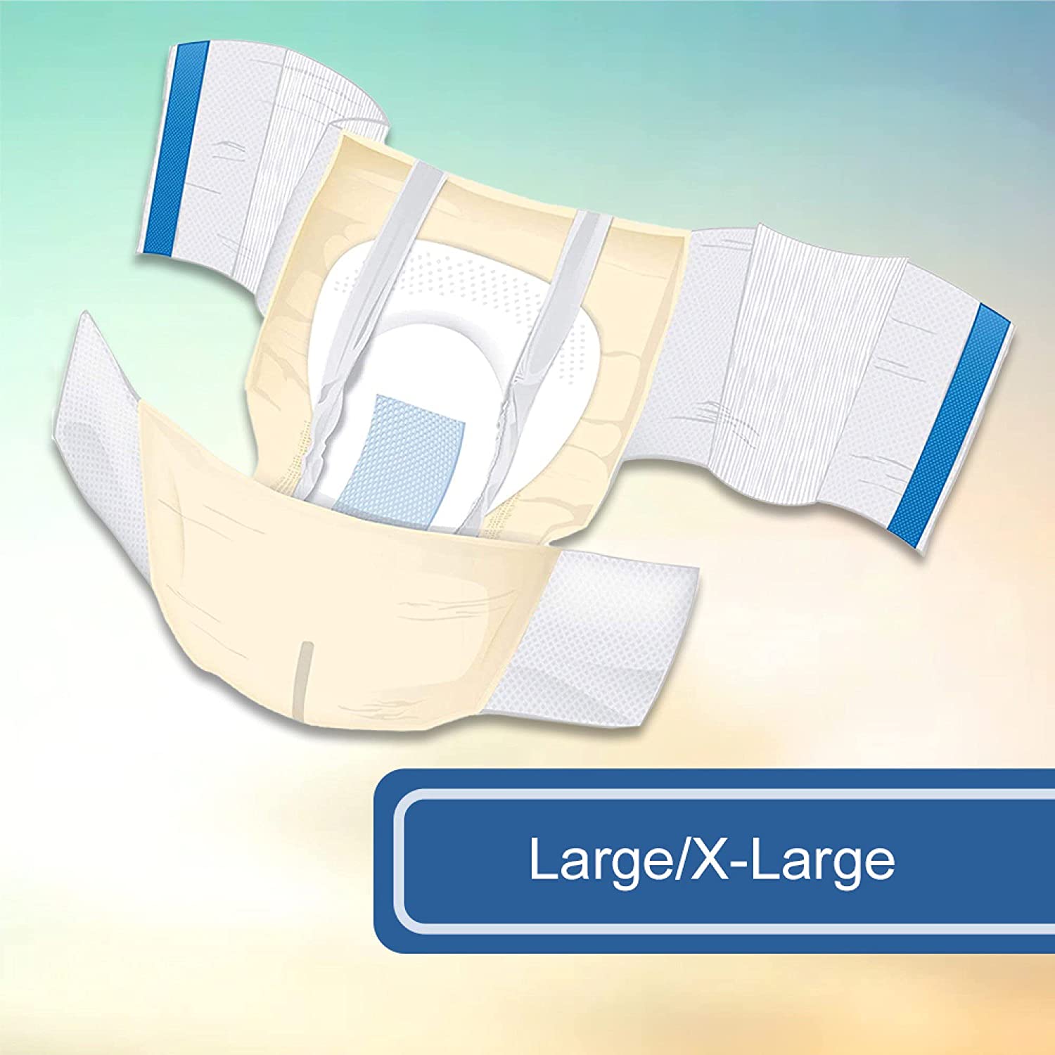 McKesson Ultra Plus Stretch Incontinence Brief, Unisex, Adult, Large/XL, Heavy Absorbency, 20 Count, 4 Packs, 80 Total