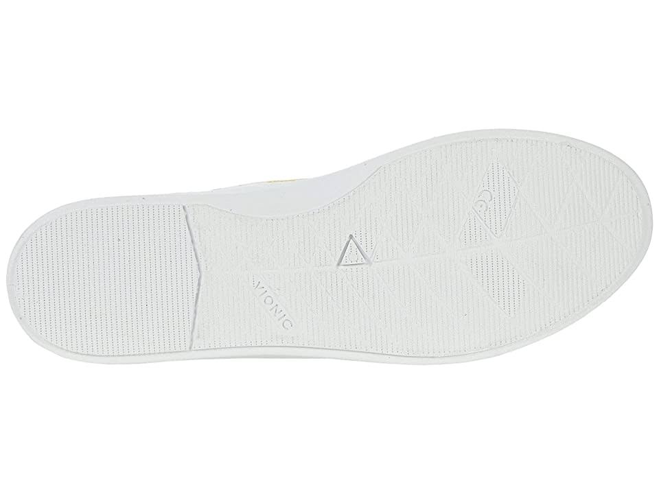 Vionic Pismo Lemon Printed Washable Canvas Lace-Up Sneakers - 6.5M