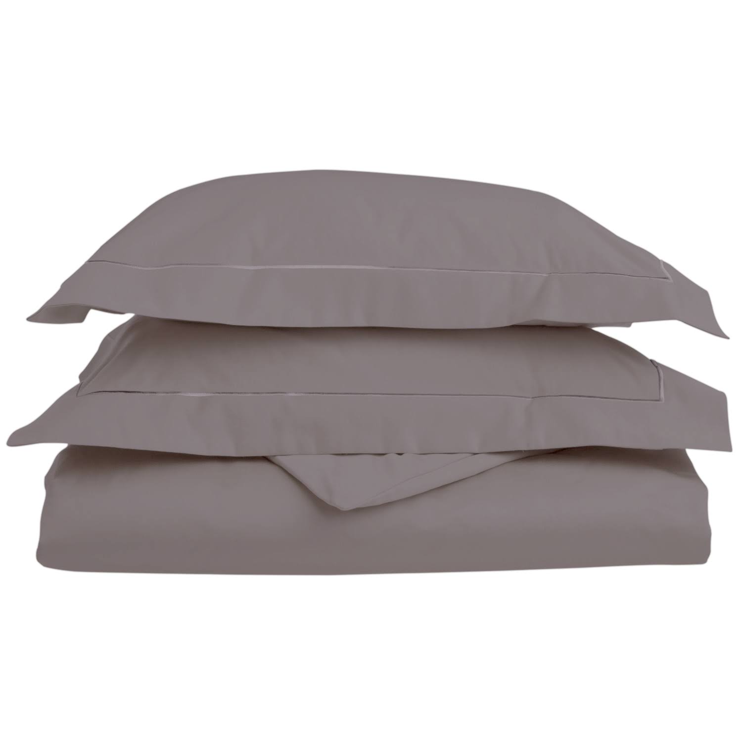 Embroidered Duvet Cover Set with Shams 100 Egyptian Cotton 800ThreadCount Silver  KingCal King
