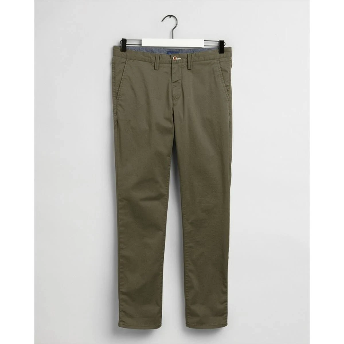 Gant  Chinos  Male  36W 34L  Green  ChambrayCottonElastaneTwill