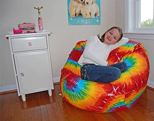 🔥Ahh Products Rainbow Tie Dye Cotton Washable Bean Bag Chair