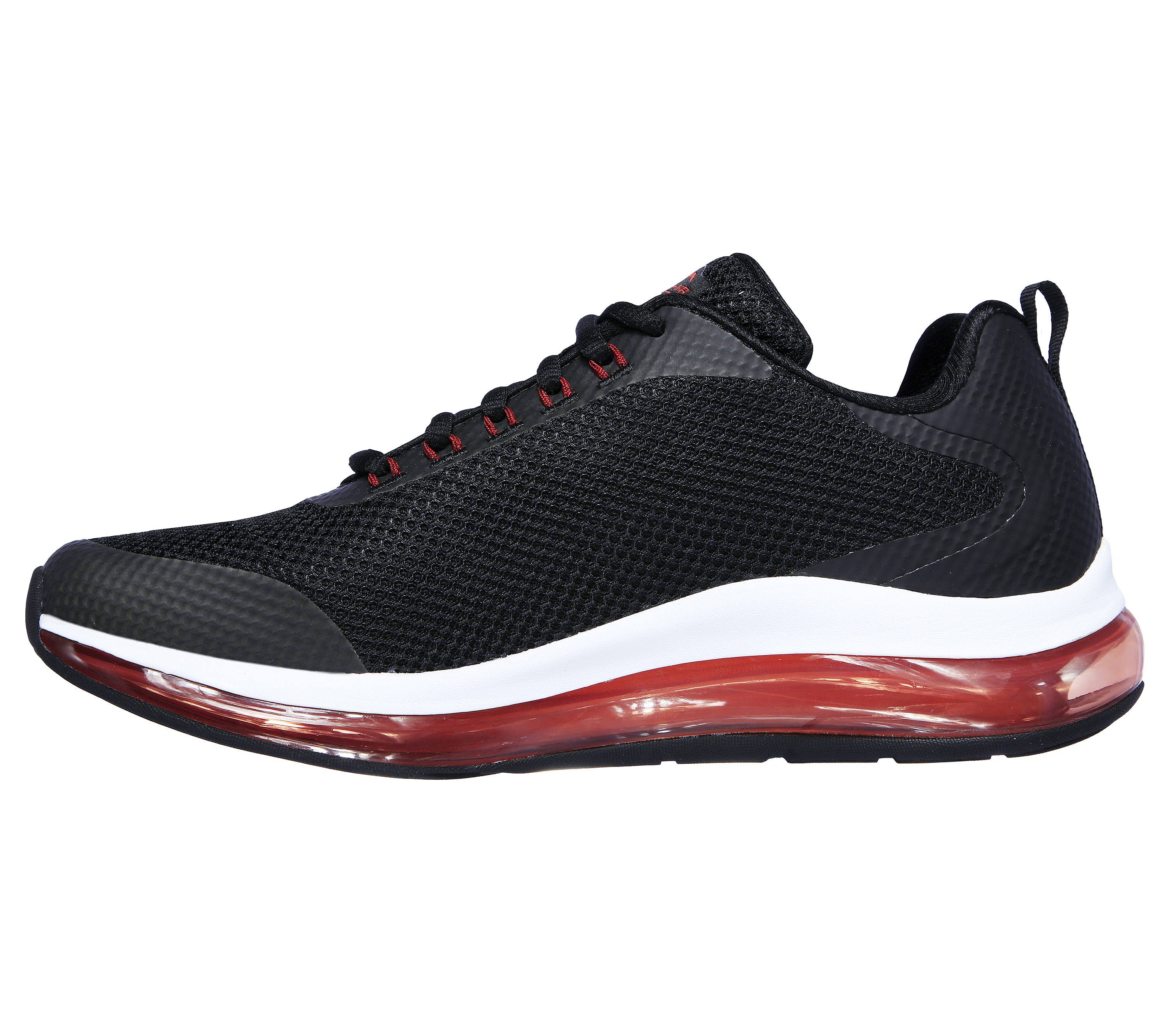 Skechers Men&s Skech-Air Element 2.0 - Lomarc Sneakers, Black/Red, 8.5