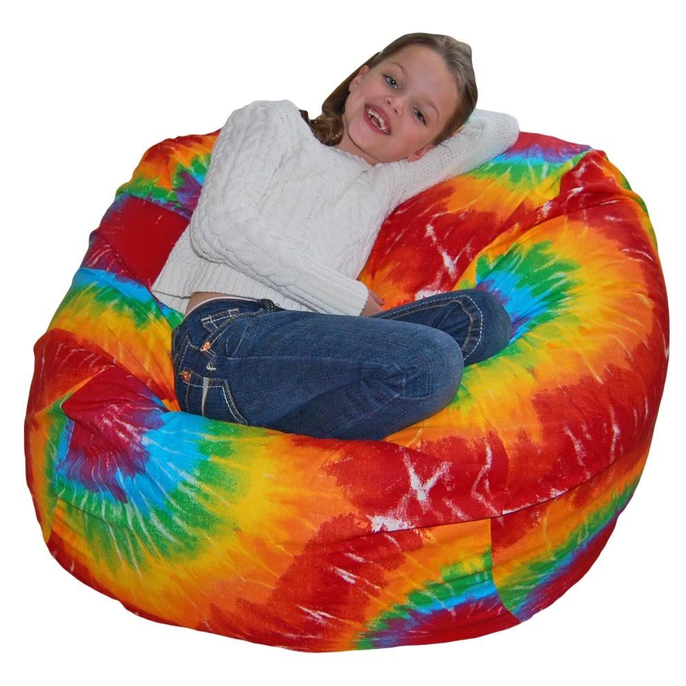 🔥Ahh Products Rainbow Tie Dye Cotton Washable Bean Bag Chair