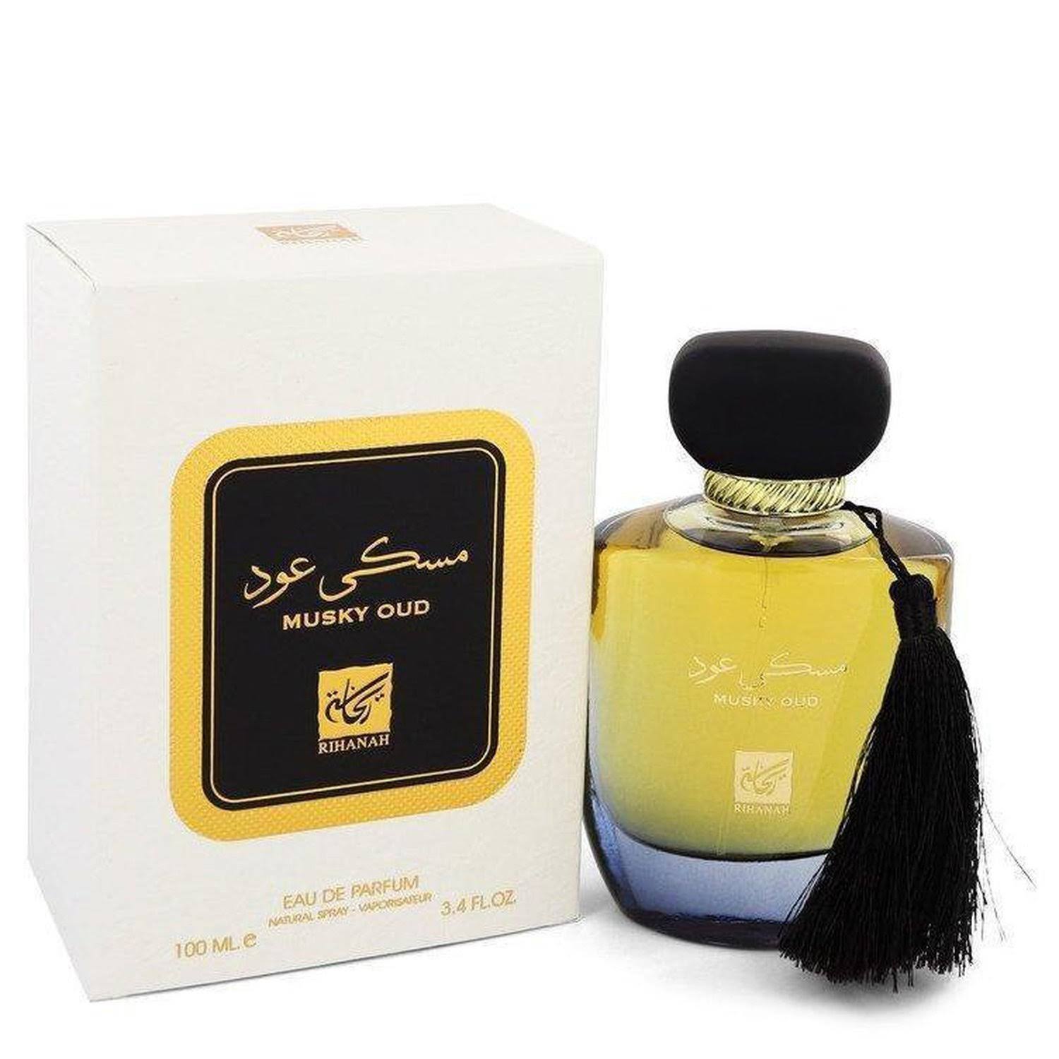 Musky Oud by Rihanah Eau De Parfum Spray Unisex 34 oz Men