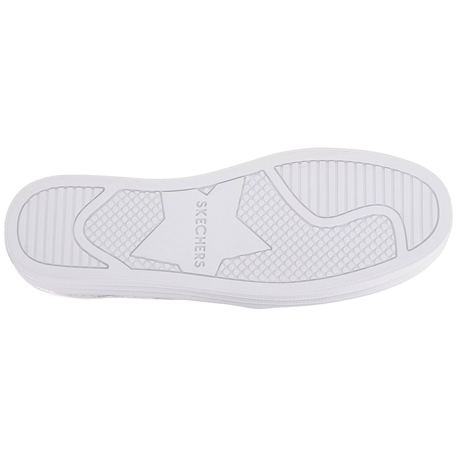 Skecher Street Women's Double Up Shiny Dancer Fashion Sneaker, Rhinestone Silver, Size: 8