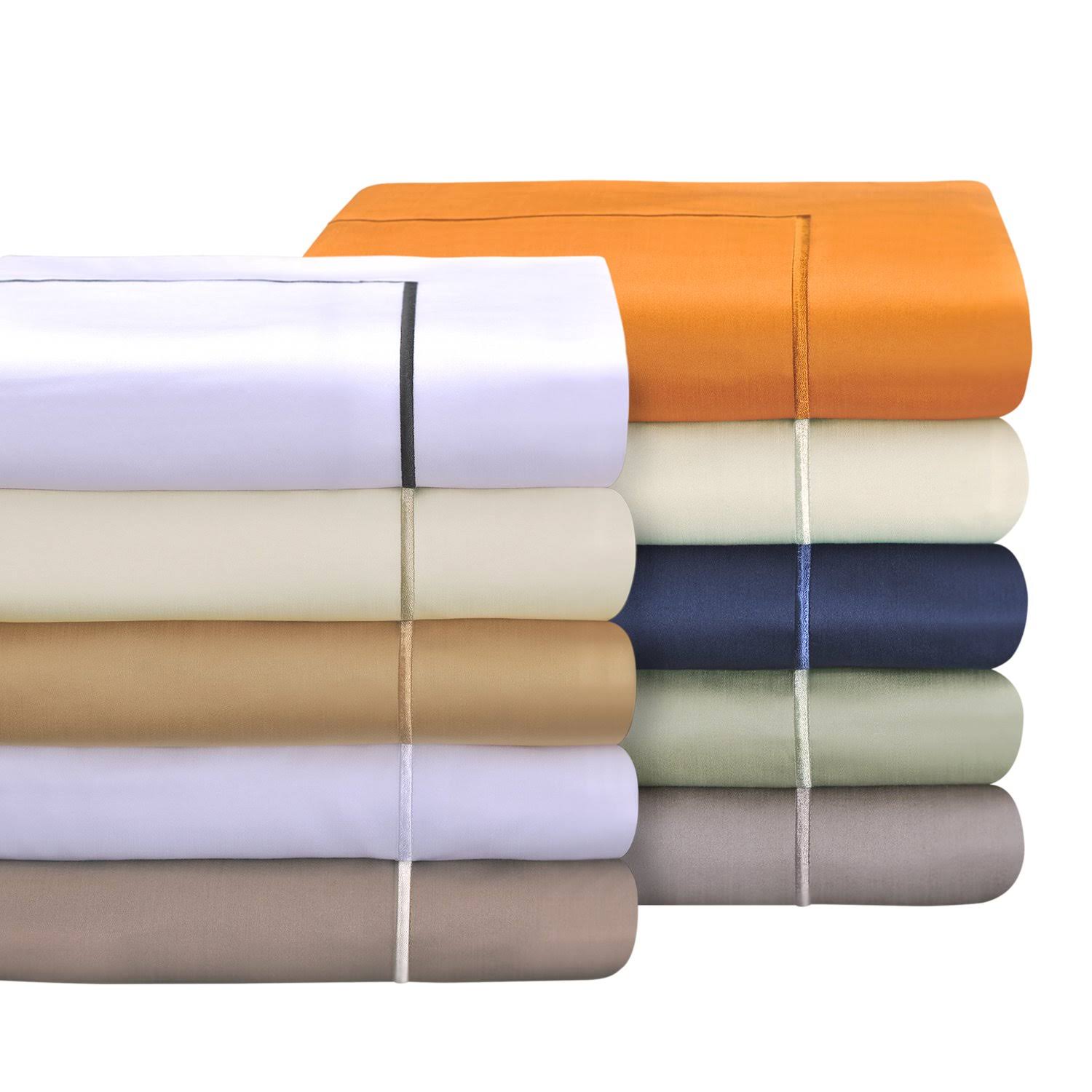 Embroidered Duvet Cover Set with Shams 100 Egyptian Cotton 800ThreadCount Silver  KingCal King