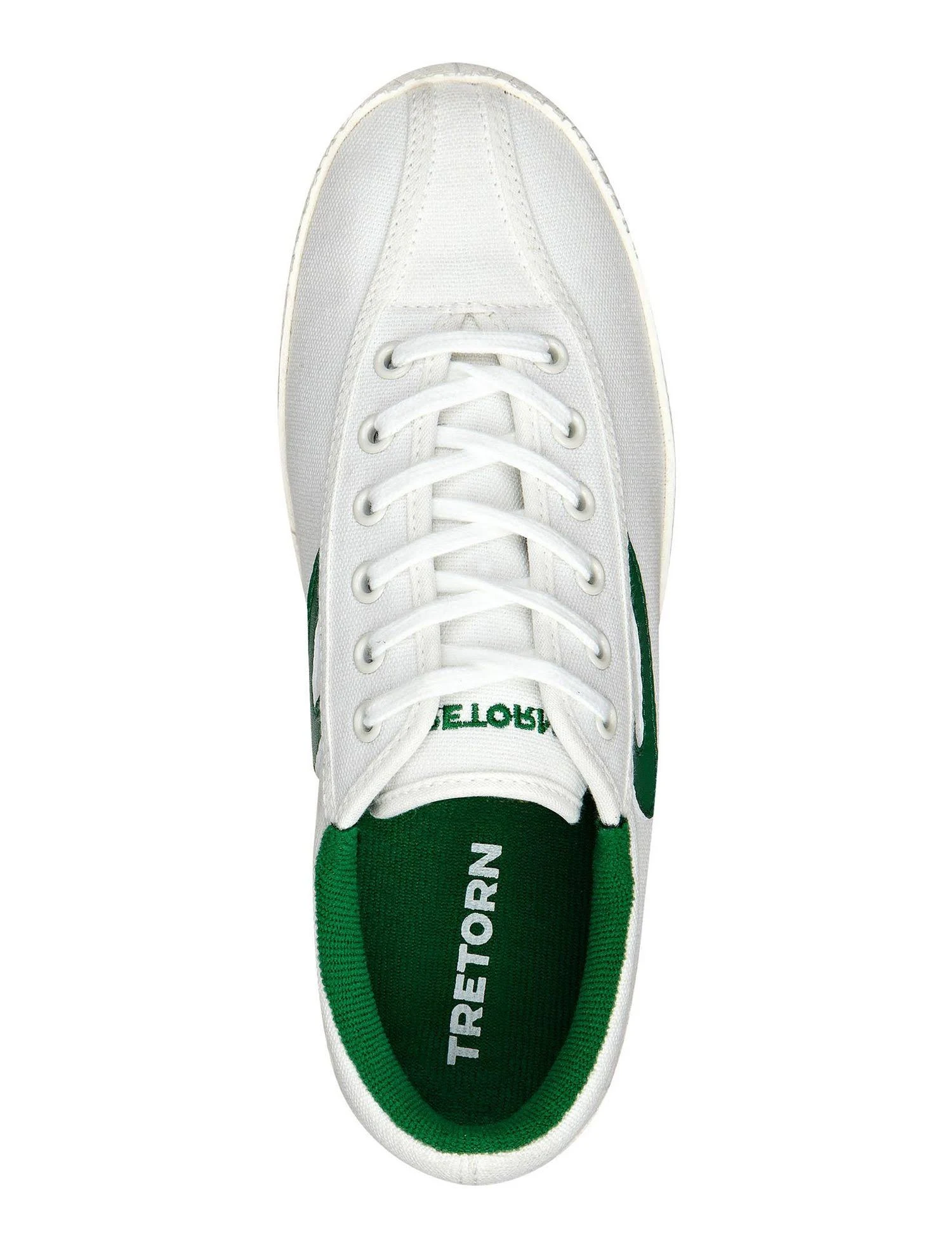Tretorn Nylite Plus Canvas Sneakers GreenWhite Womens 37eu