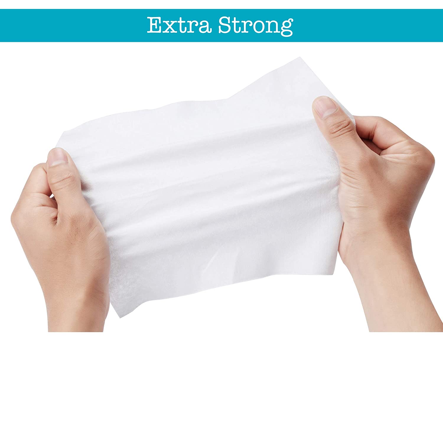 Whoopsie Wipes | Ultra-Soft - 100% Pure Cotton Dry Baby Wipes | Use Wet or Dry | Soft & Sensitive | Hypoallergenic | Extra Strong & Absorbent | Perfect for Diaper Changes, Runny Noses, Drool, Meal Time & Nursing (6-Pack)