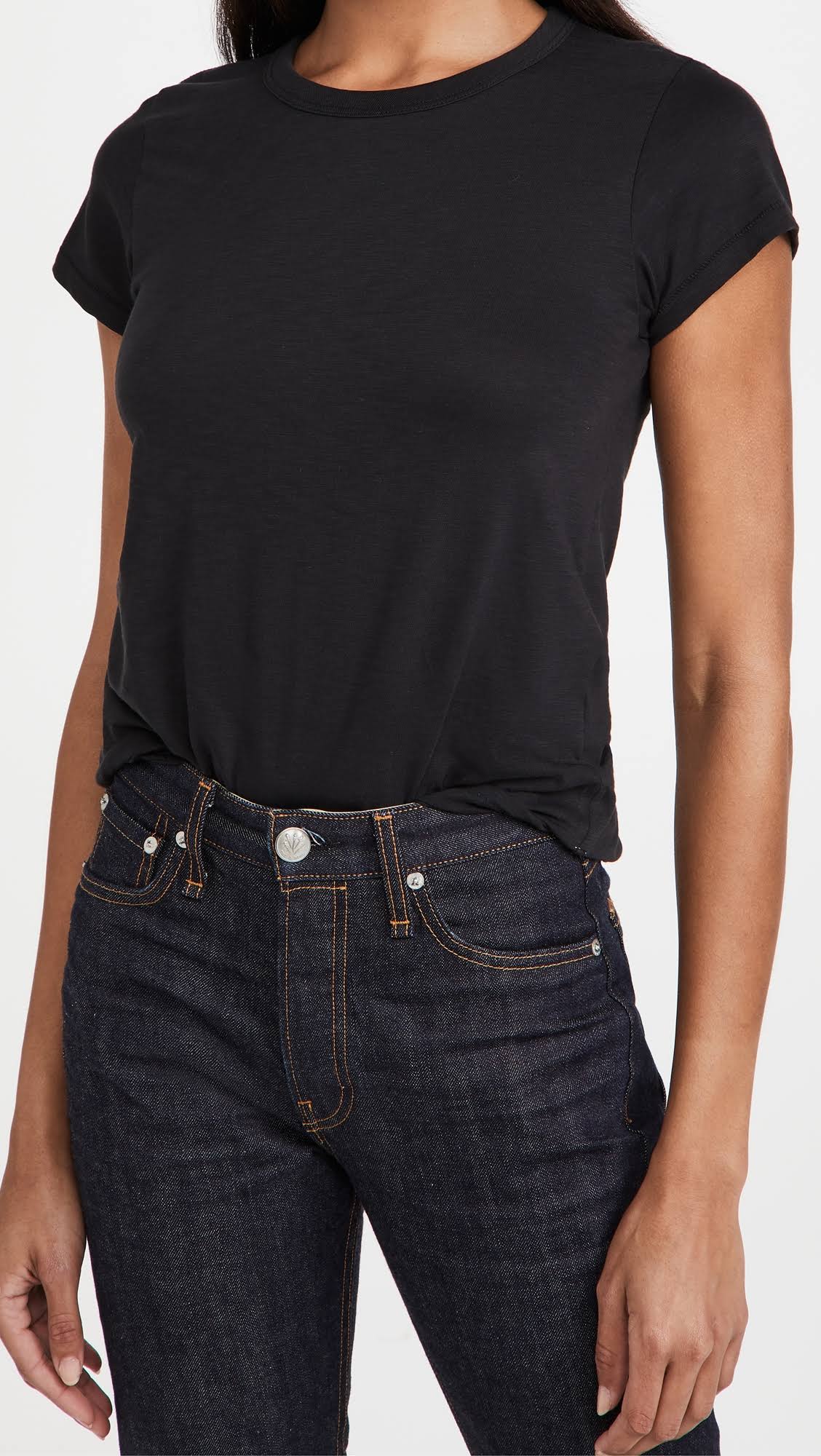 Rag u0026 Bone Tee cotton Tshirt Women Black S Tops