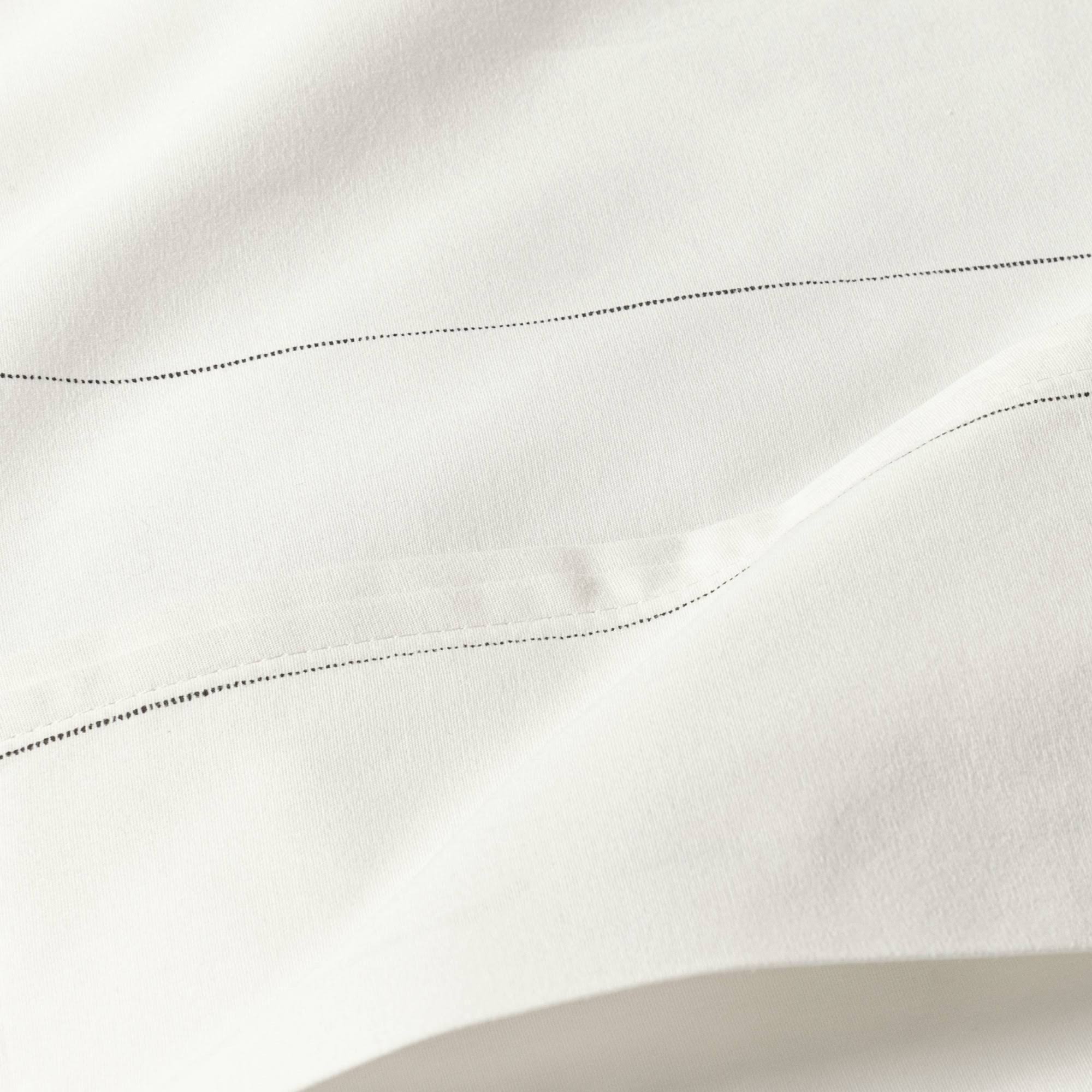 Queen Thin Stripe Organic Cotton Sheet Set Sour Cream/Railroad Gray - Hearth u0026 Hand with Magnolia
