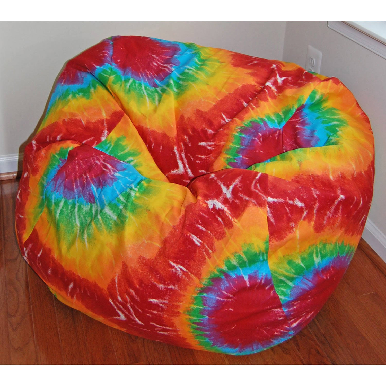 🔥Ahh Products Rainbow Tie Dye Cotton Washable Bean Bag Chair