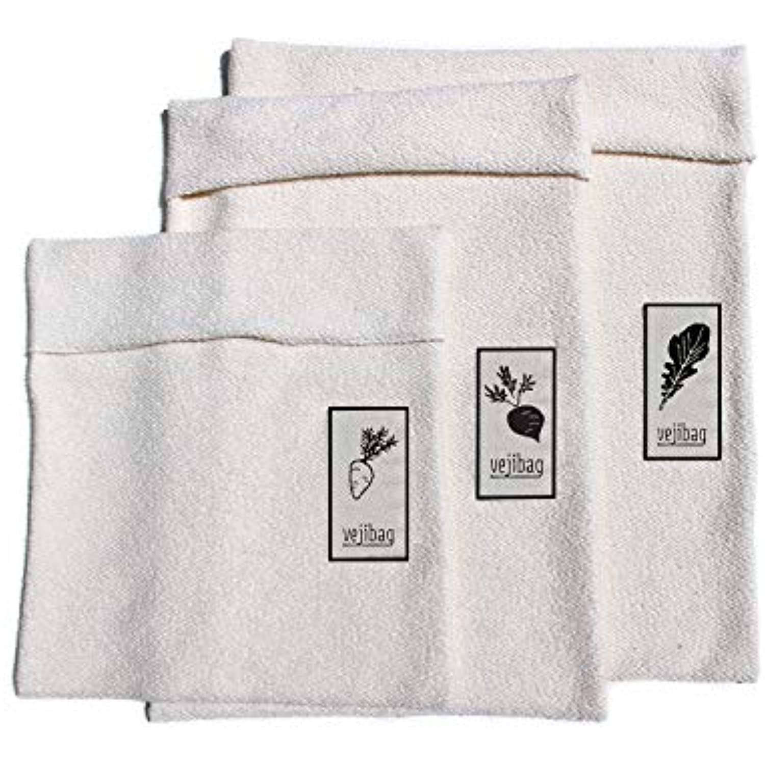 Vejibag Variety Pack Organic Cotton Reusable Vegetable