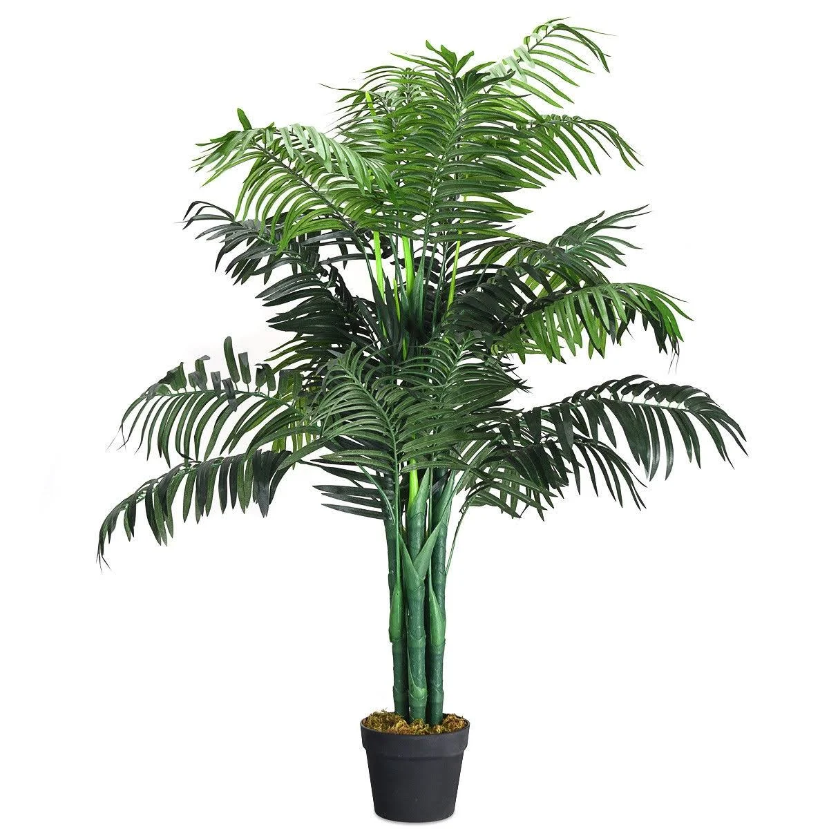 35 ft Artificial Areca Palm Decorative Silk Tree with Basket