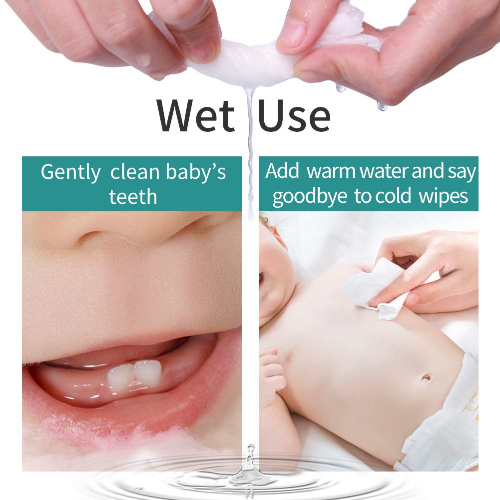 Winner Soft Dry Wipe, Made of Cotton Only, 600 Count Unscented Cotton Tissues for Sensitive Skin
