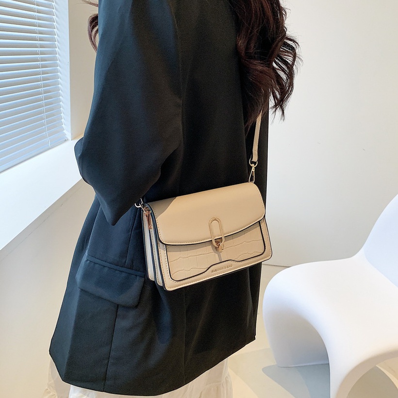 Stylish Stone Pattern Shoulder Small Square Bag