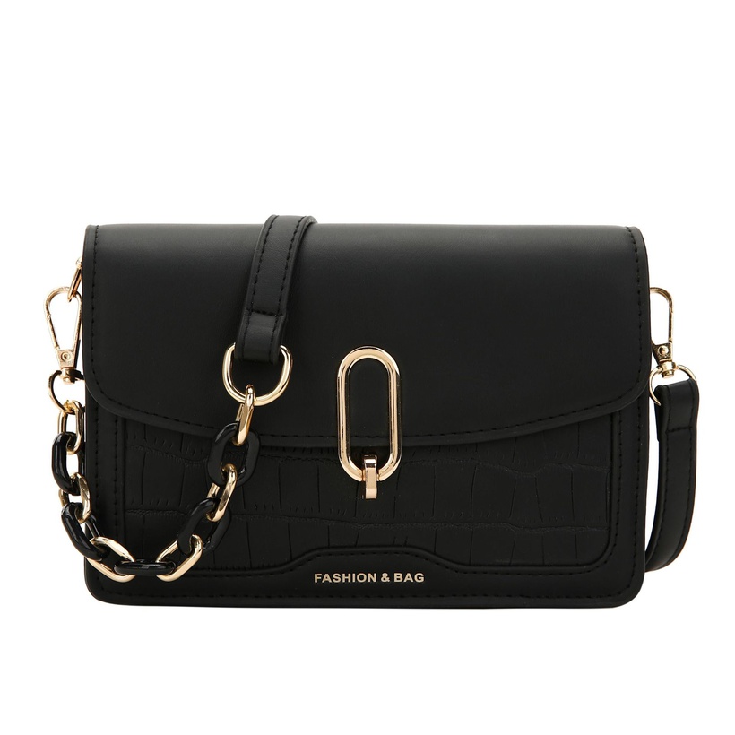 Stylish Stone Pattern Shoulder Small Square Bag
