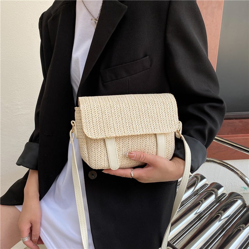 Stylish Summer Straw Oneshoulder Underarm Bag