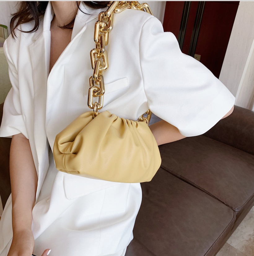 Accessories Solid Color Acrylic Thick Chain Messenger Bag