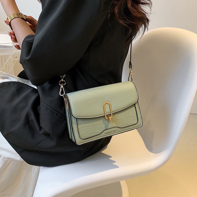 Stylish Stone Pattern Shoulder Small Square Bag